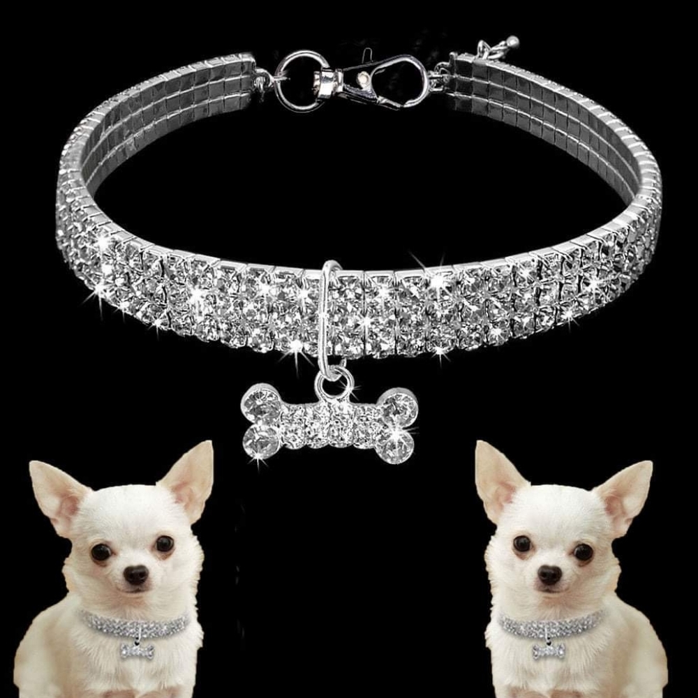 Bling Pet Collar Red Rhinetstone